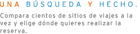 UNA BÚSQUEDA Y HECHO - Ofertas en más de 400.000 hoteles alrededor del mundo.