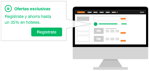 Ofertas exclusivas para usuarios registrados en KAYAK