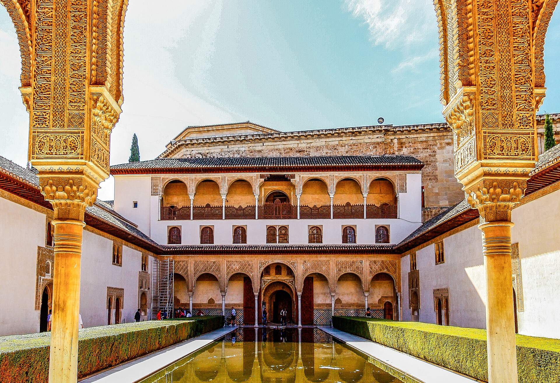 GRANADA,SPAIN - OCTOBER 17,2012 : Palacio Nazaries, Alhambra, Granada, Spain