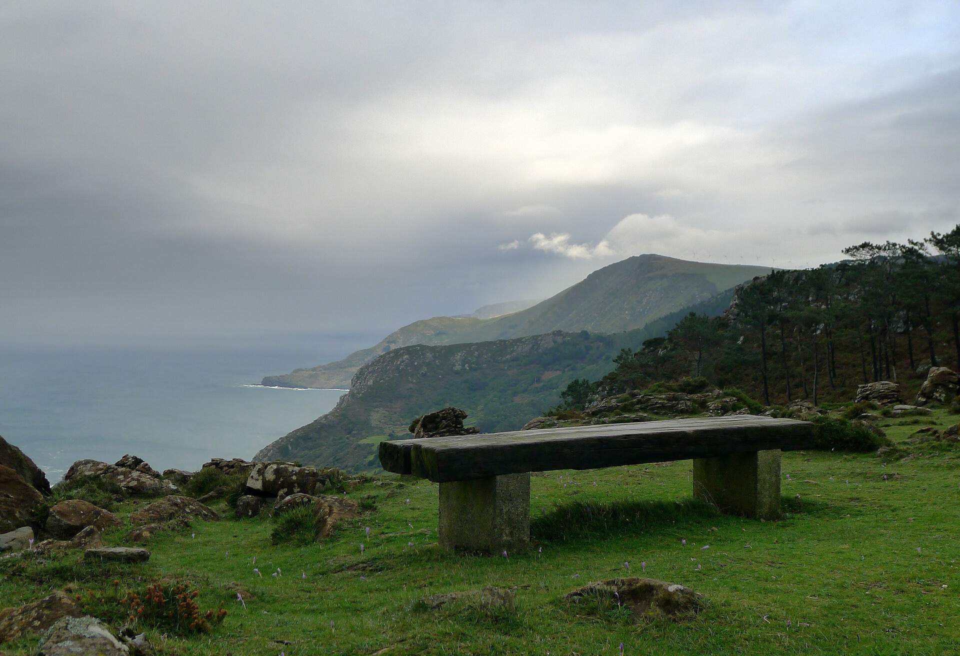 Preciosa vista desde el mirador de Chao do Monte, en los alrededores de Cedeira (Coruña)Lovely view from the Mirador de Chao do Monte, in the surroundings of Cedeira (Coruña)