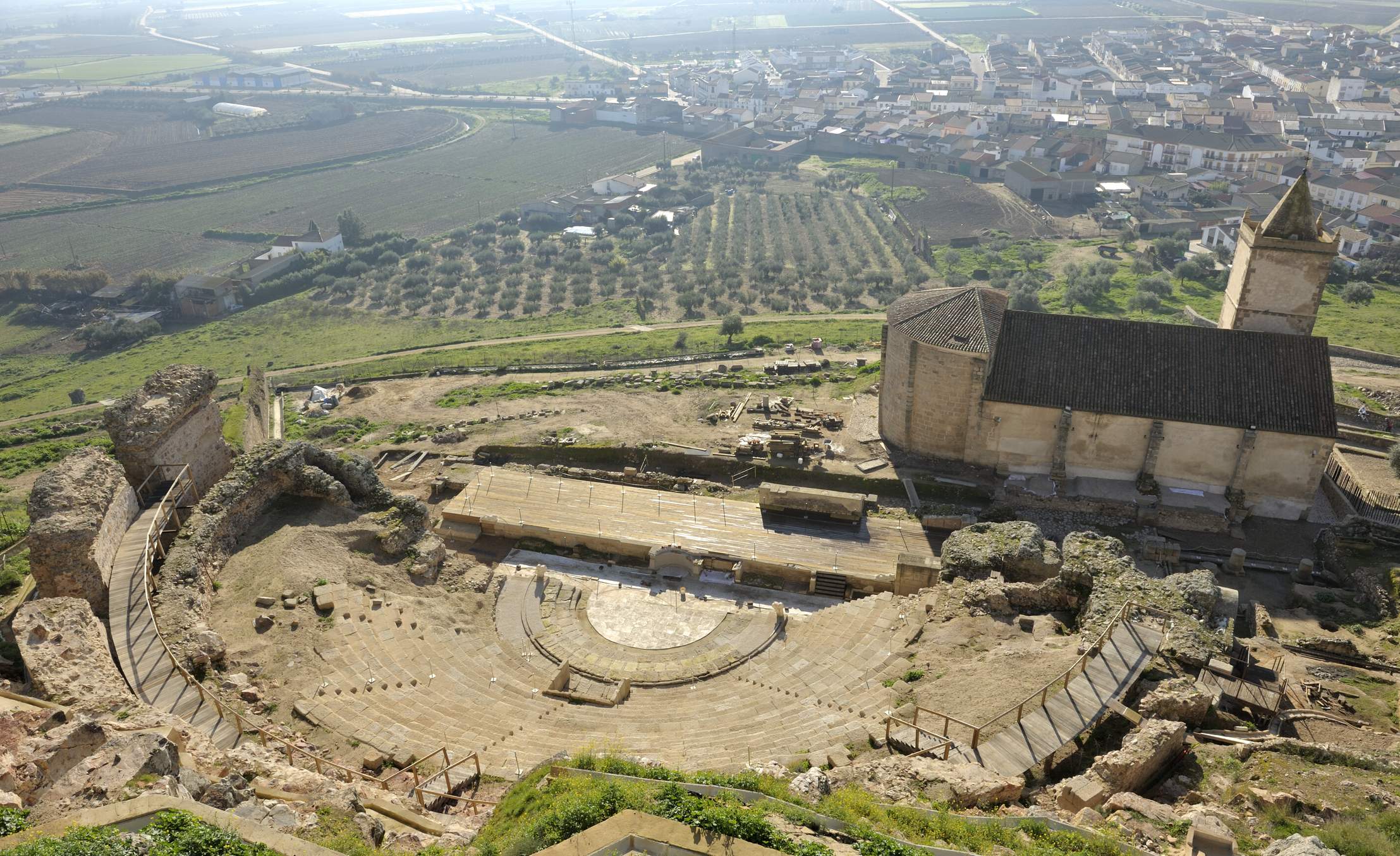 Medellín, teatro romano  en Badajoz