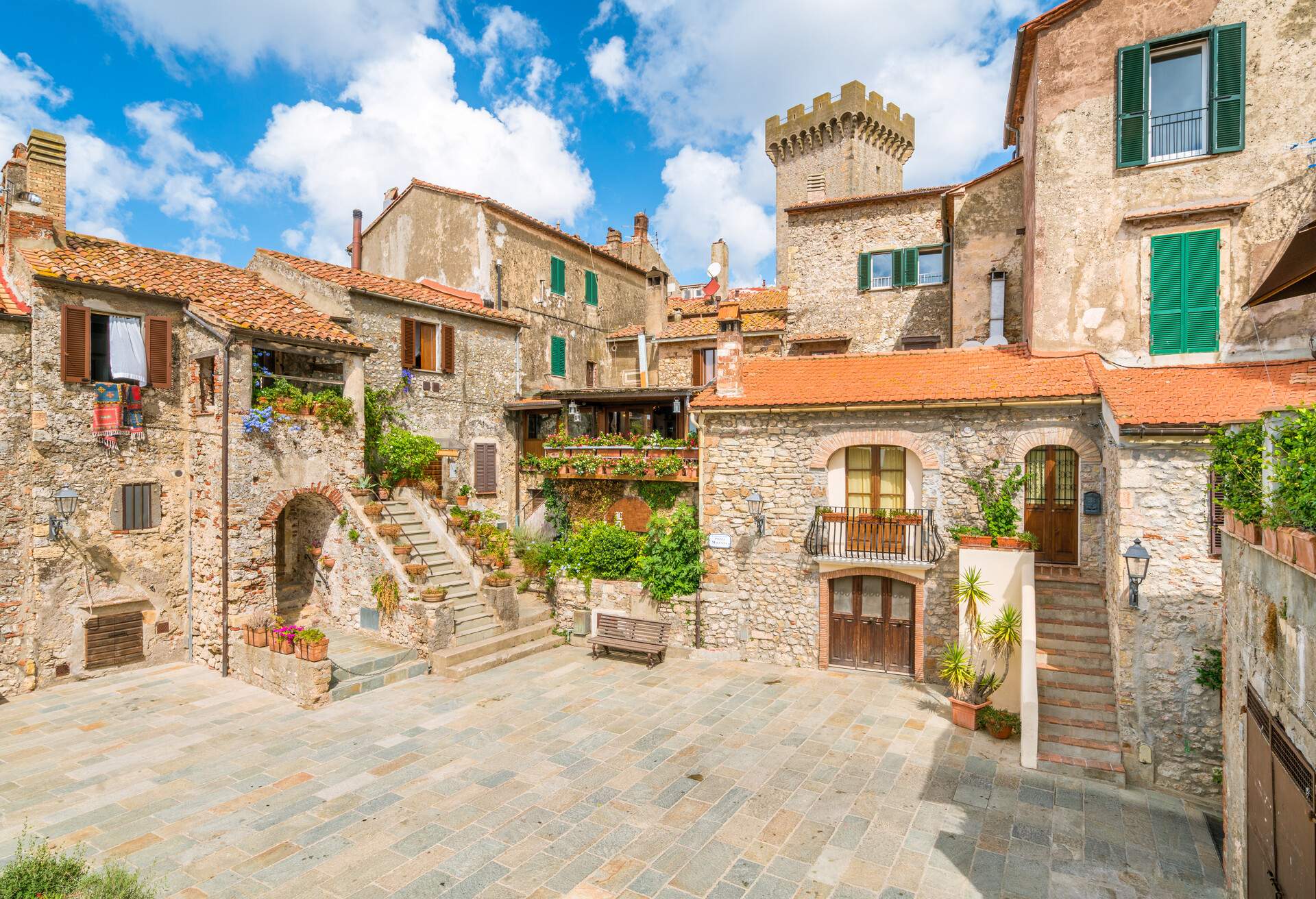 Scenic sight in Capalbio, picturesque village on the province of Grosseto. Tuscany, Italy.