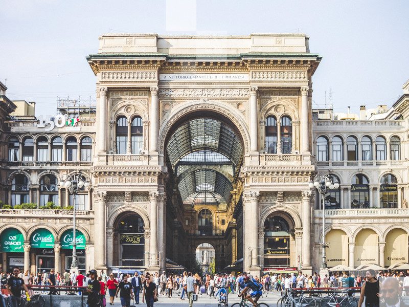 La conocida Galleria Vittorio Emanuele II