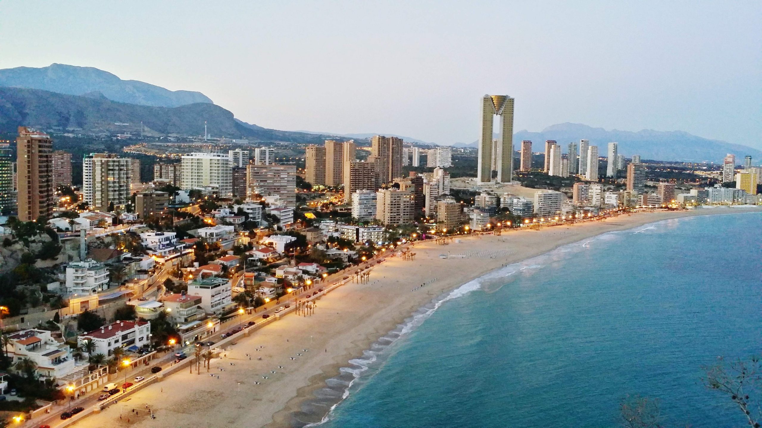 La costa de Benidorm