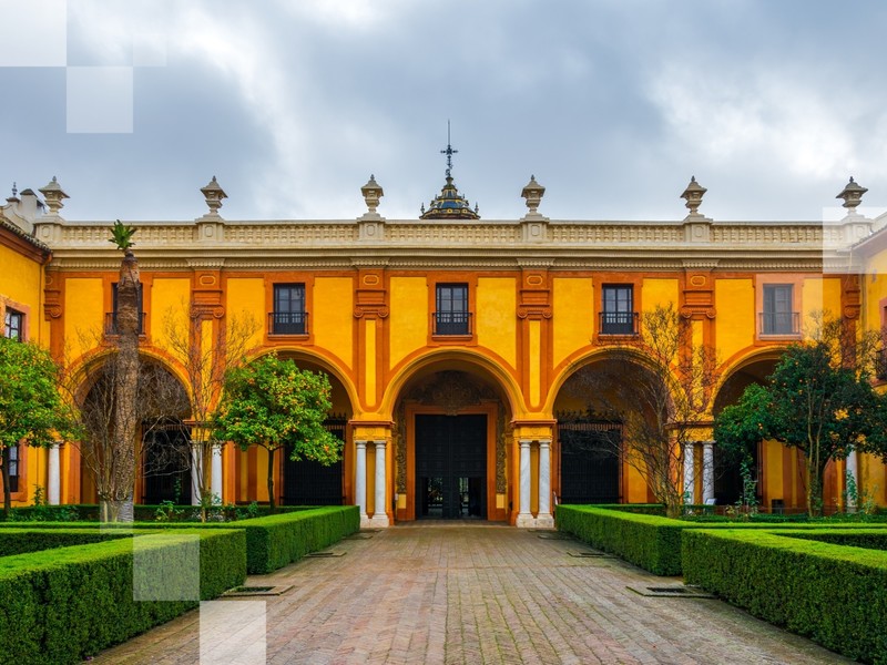 El pateo del palacio.
