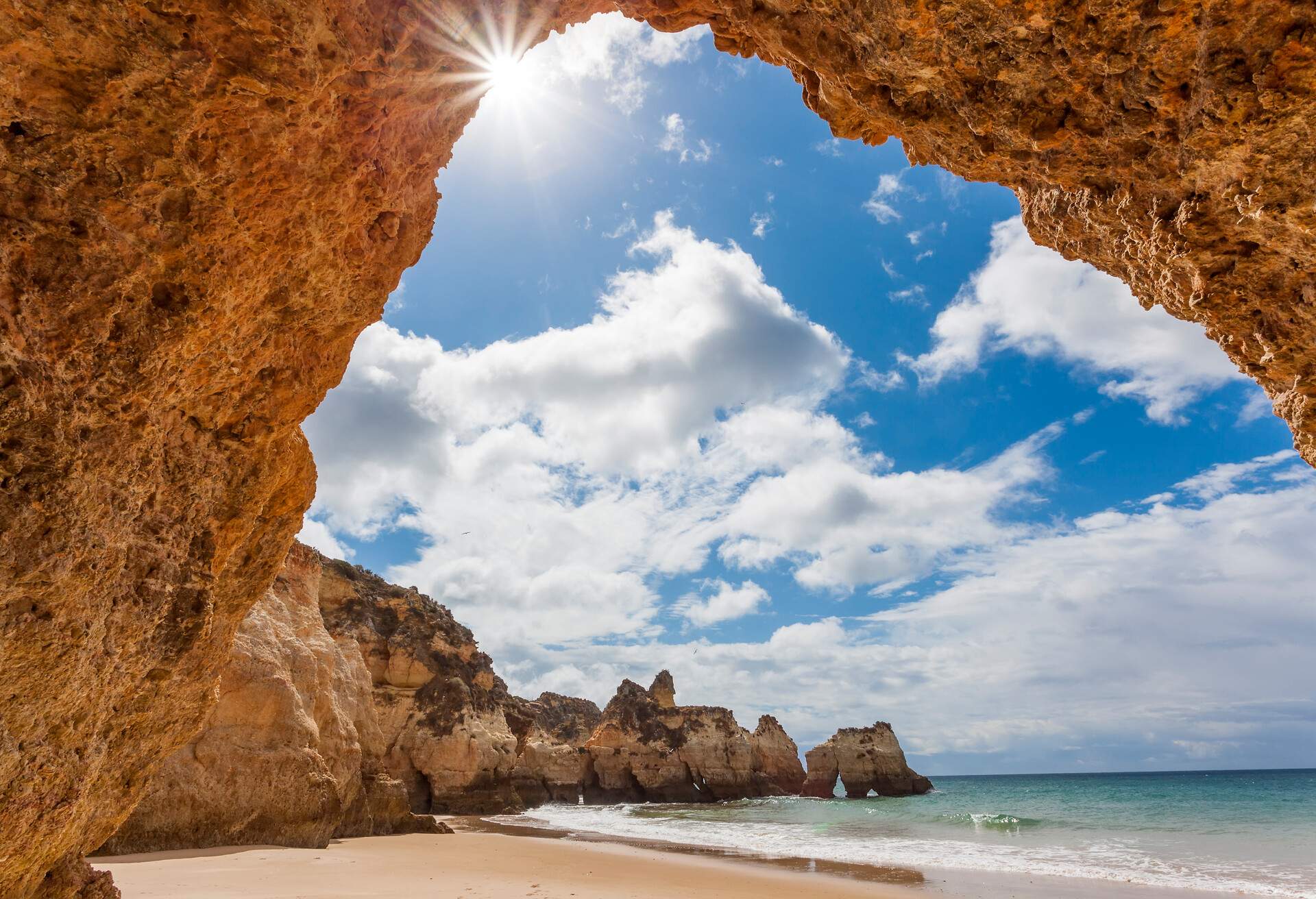 Praia dos Tres Irmaos beach, Alvor, Algarve, Portugal, Europe