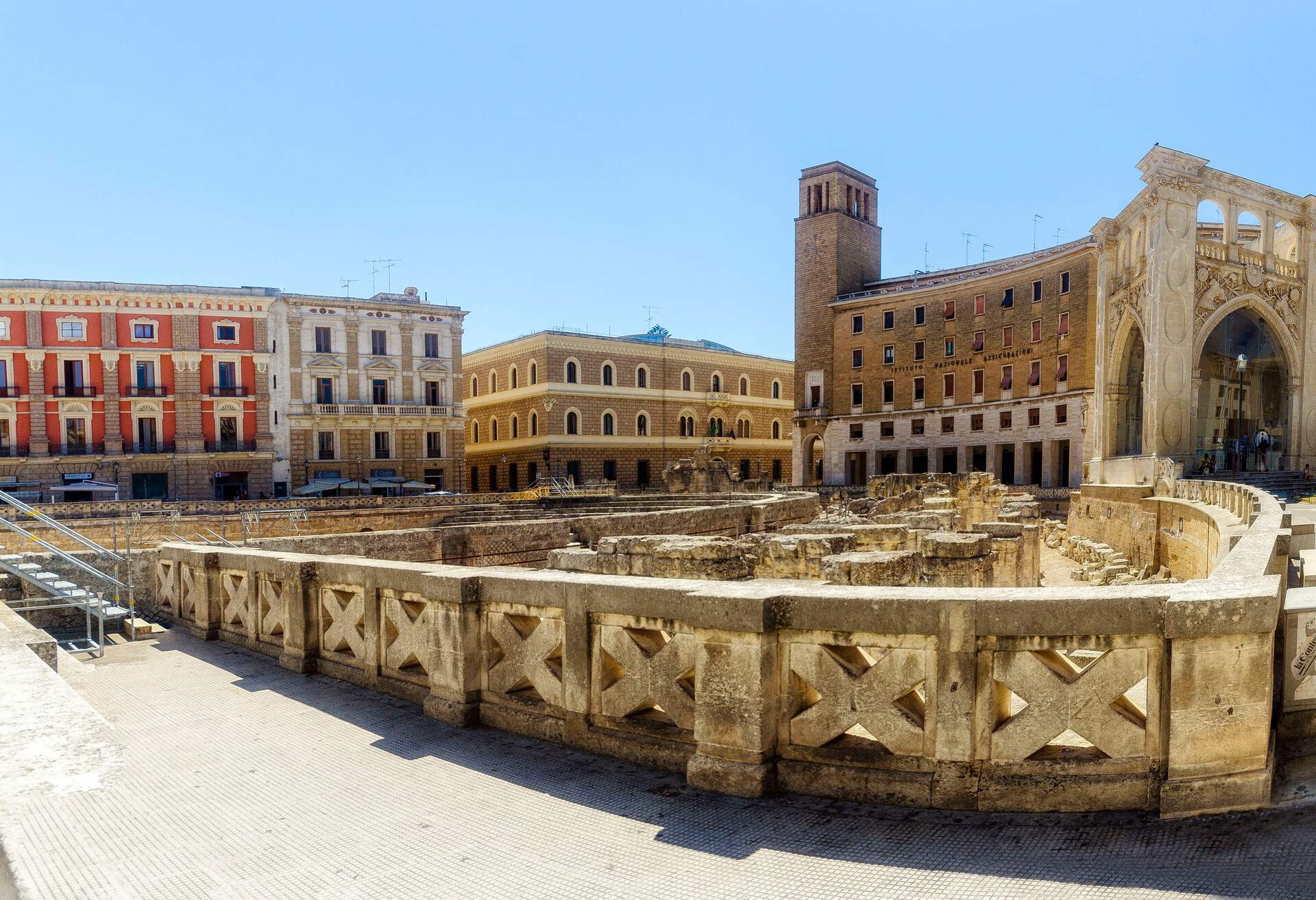 Roman Amphiteather in Piazza S. Oronzo, Lecce, Puglia, Italy