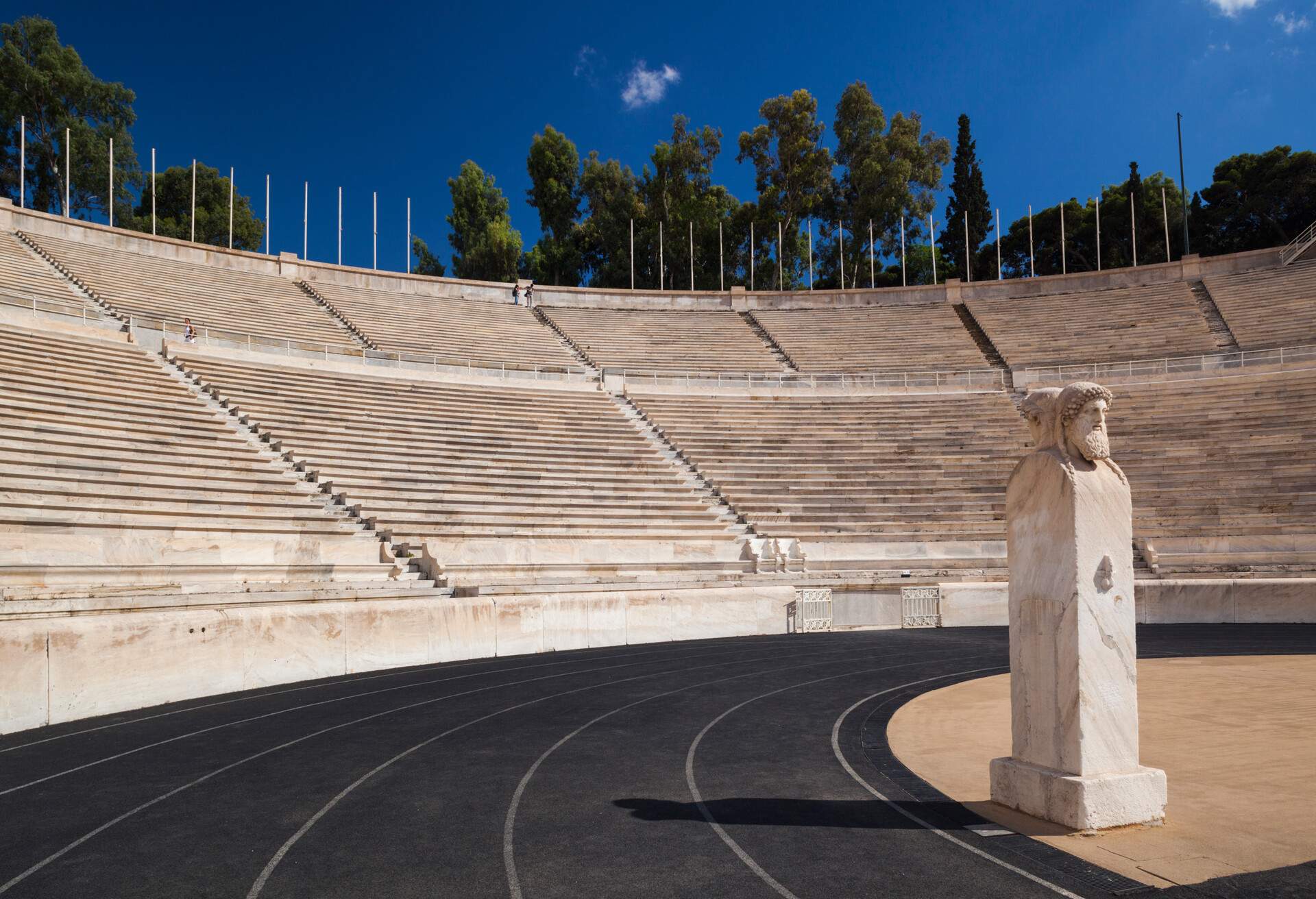 Greece, Central Greece Region, Athens, the Panathenaic Stadium, home of the first modern . Games in 1896.