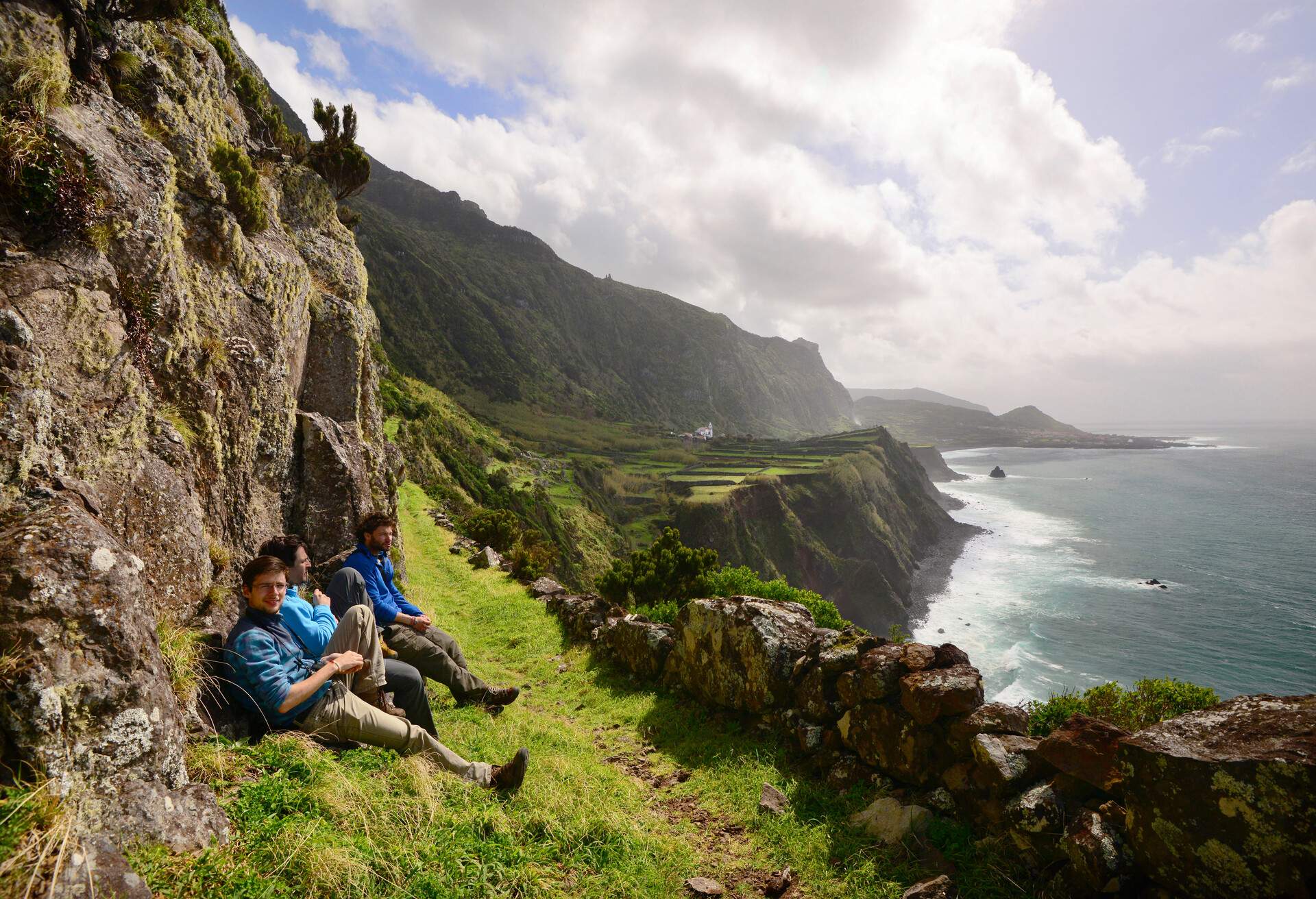 Travel in Flores island, Azores, Portugal, Atlantic ocean