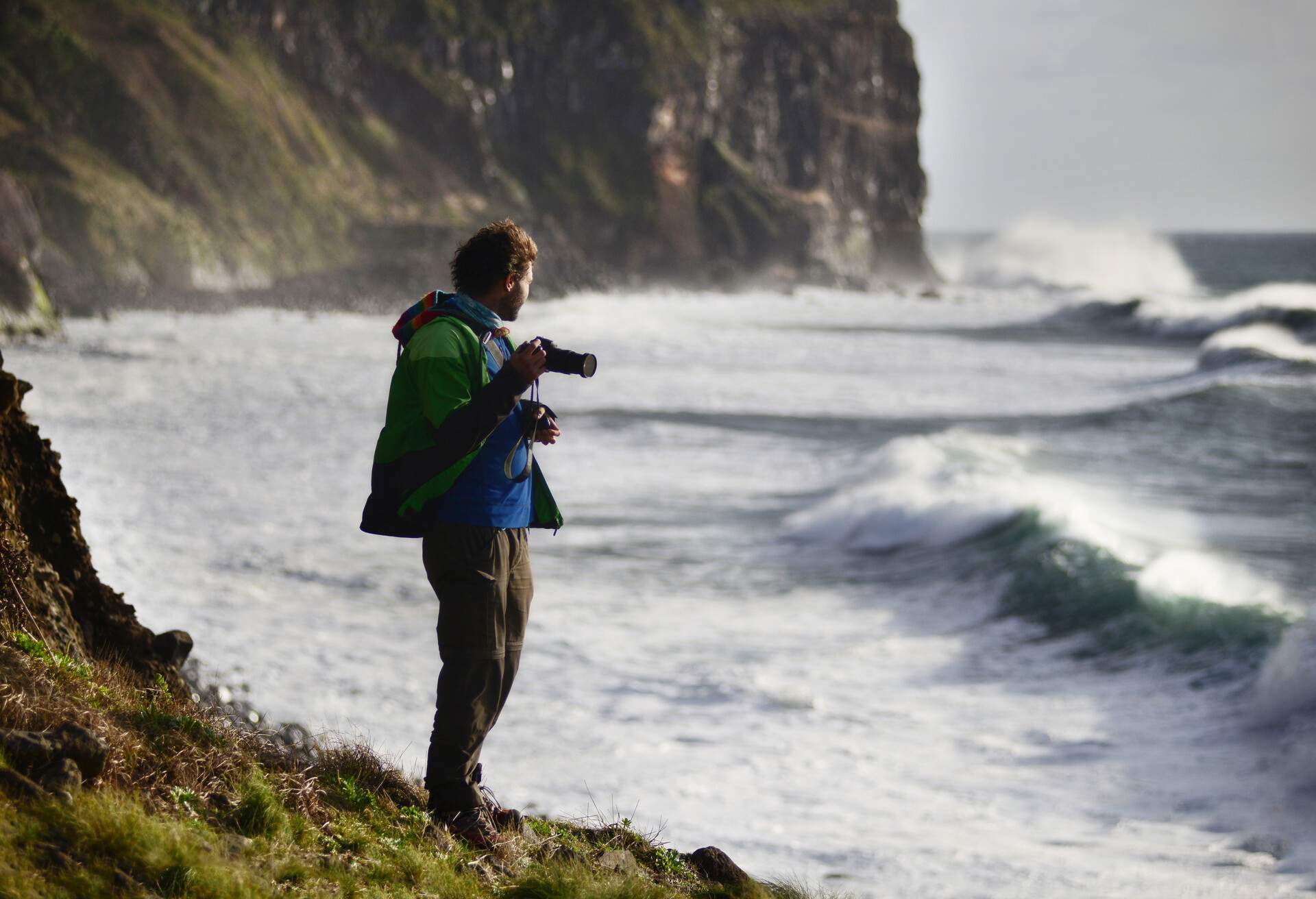 Travel in Flores island, Azores, Portugal, Atlantic ocean