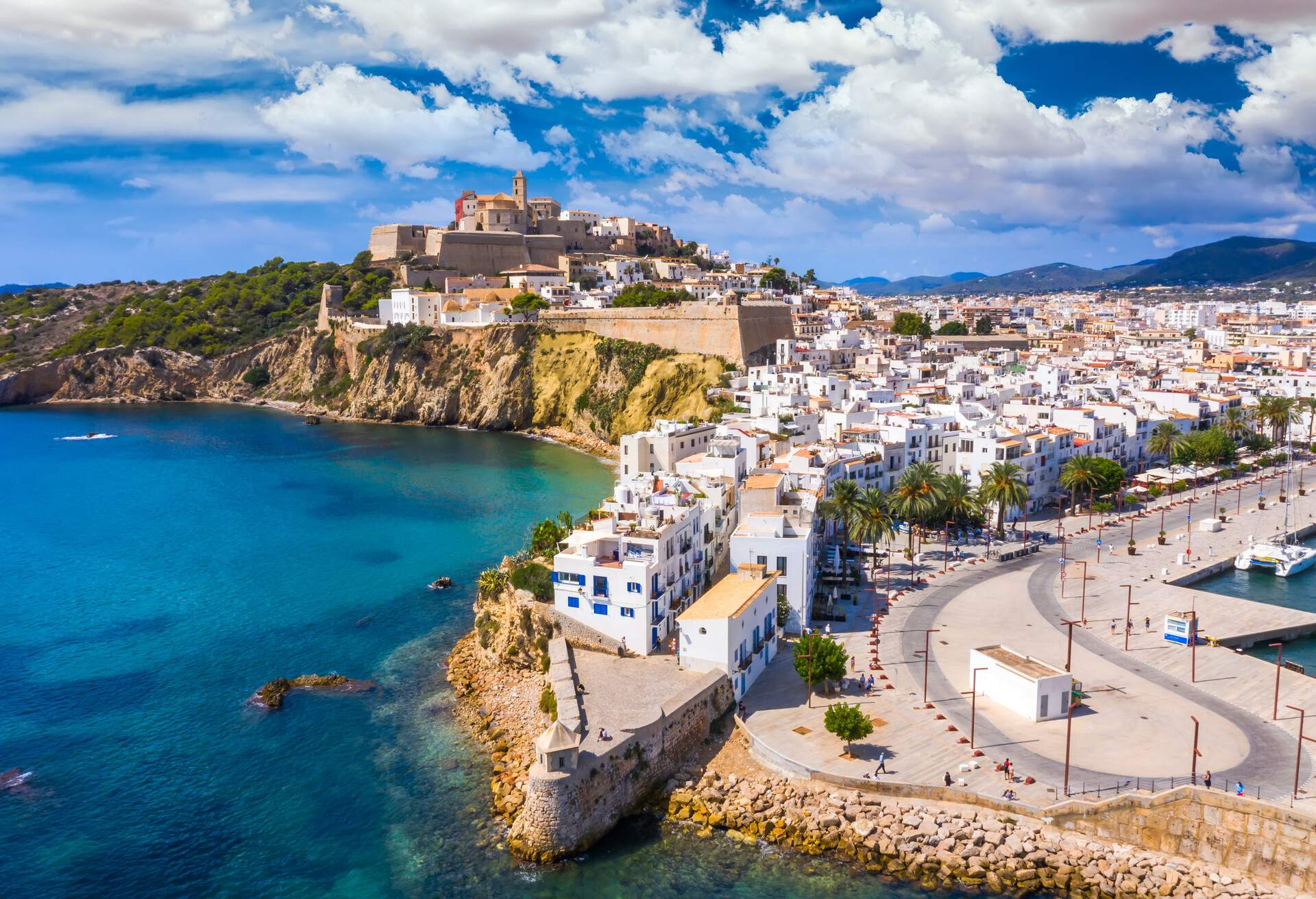 The Ibiza citadel (Dalt Vila) is built around the castle