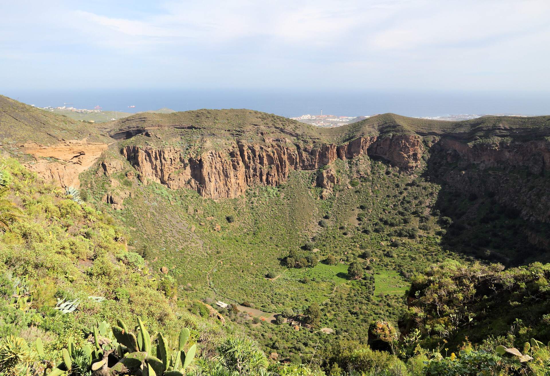 Caldera de Bandama - volcanic landscape of Gran Canaria, Spain.