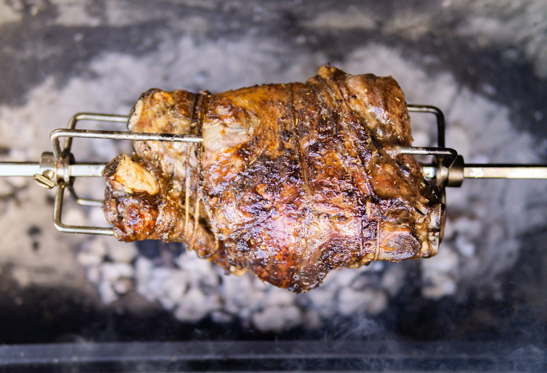 Lamb on the spit.