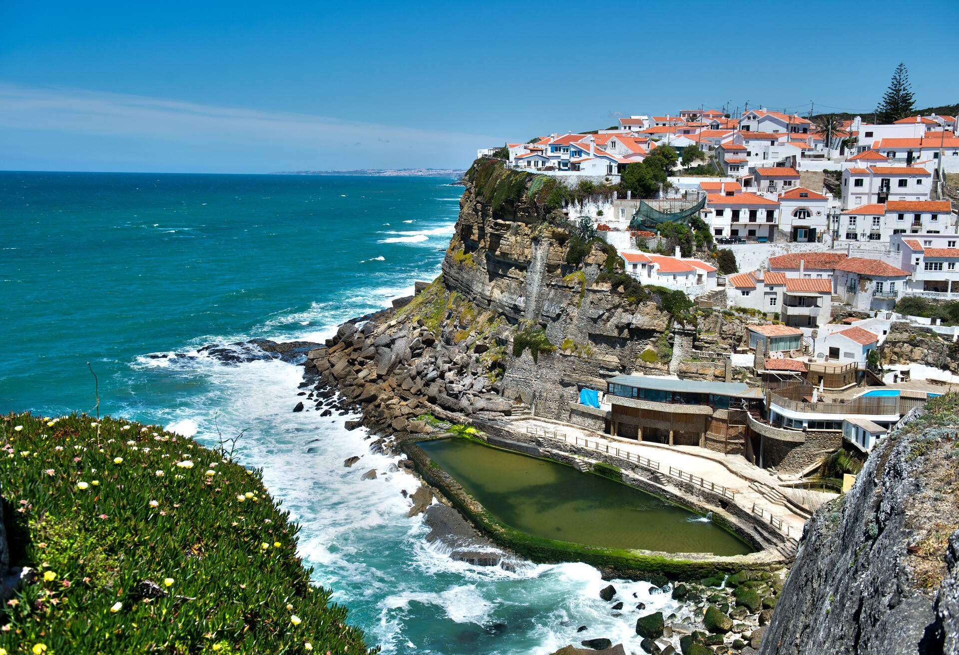 Azenhas do Mar is a seaside town in the municipality of Sintra, Portugal.