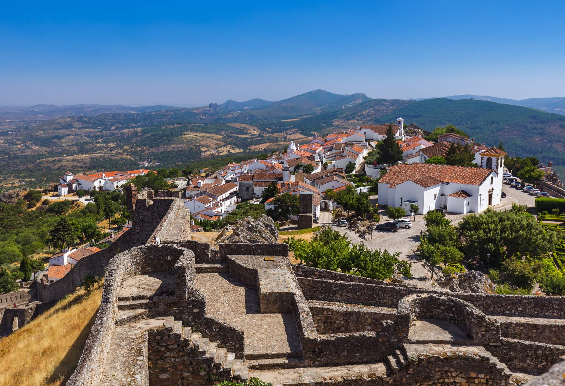 Fortress in village Marvao - Portugal - architecture background; Shutterstock ID 503221675