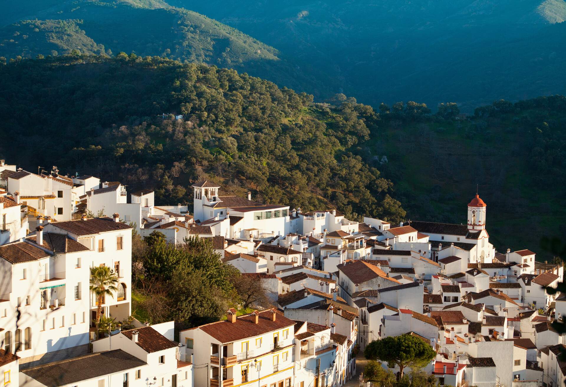 Landscape of Andalusia in Spain - Genalguacil. Traditional white architecture.; Shutterstock ID 536061811