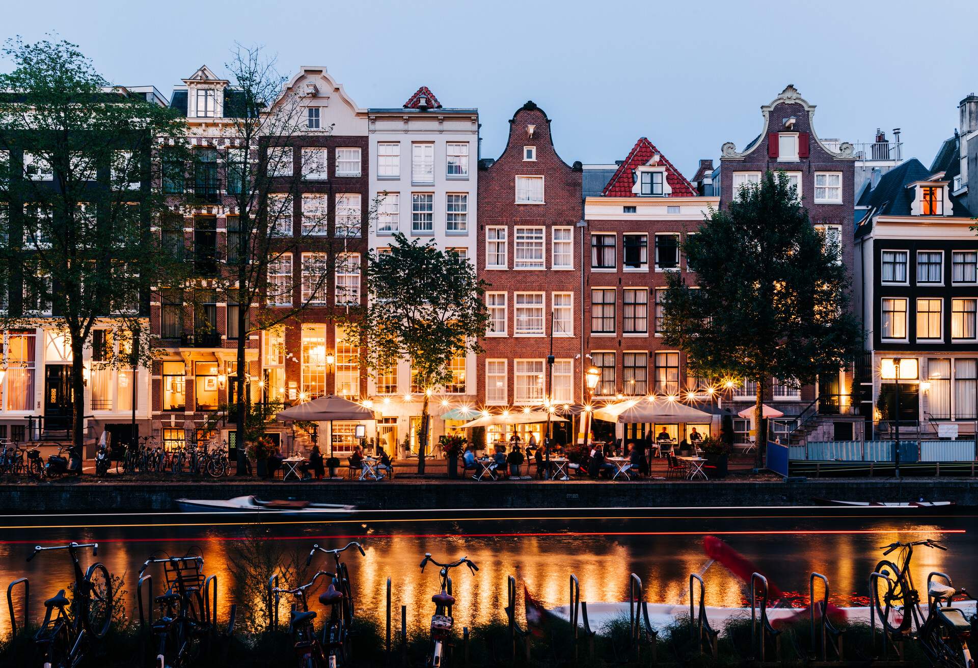 The Netherlands capital at night