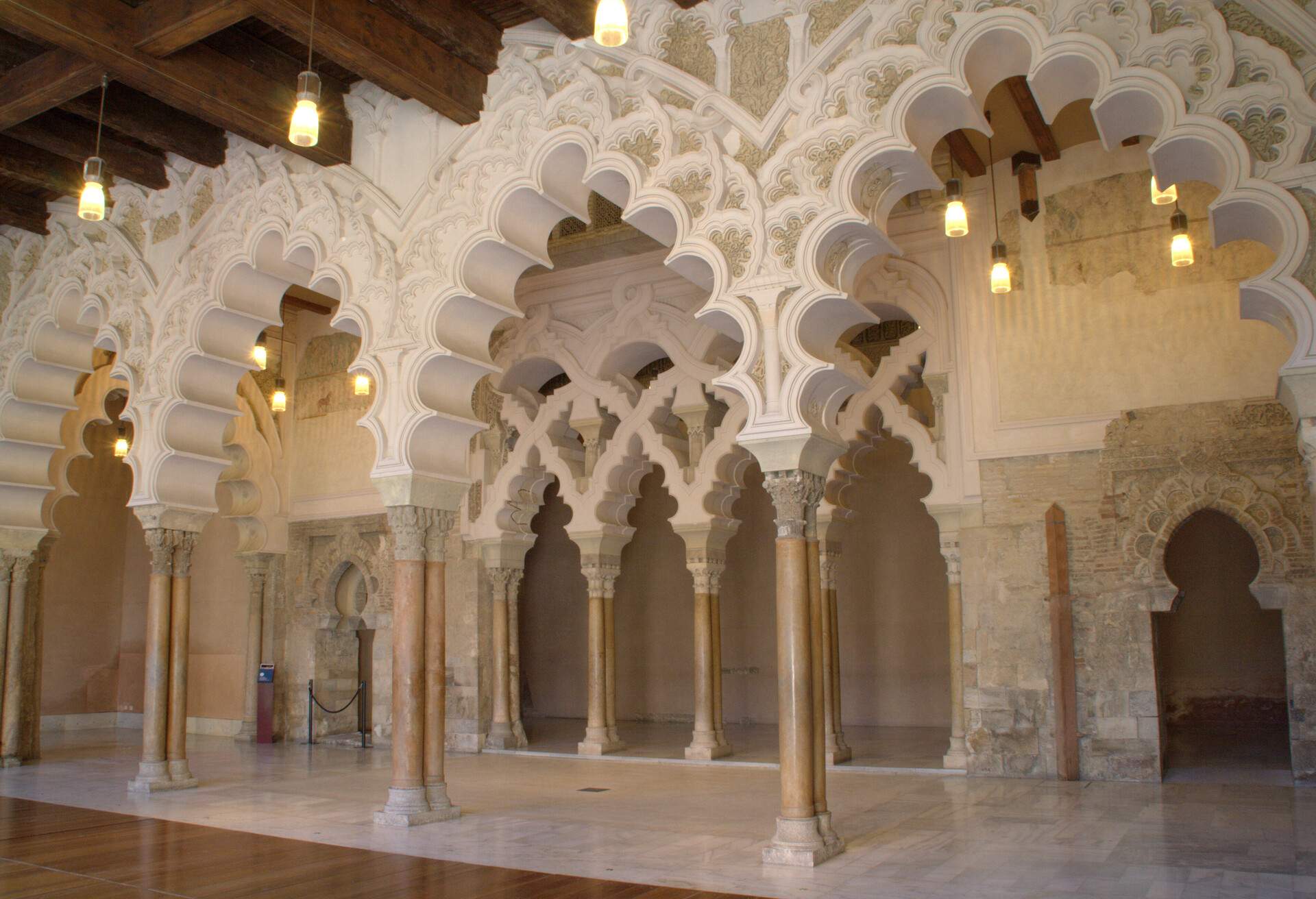 Interior of Aljafería, Zaragoza, Spain.