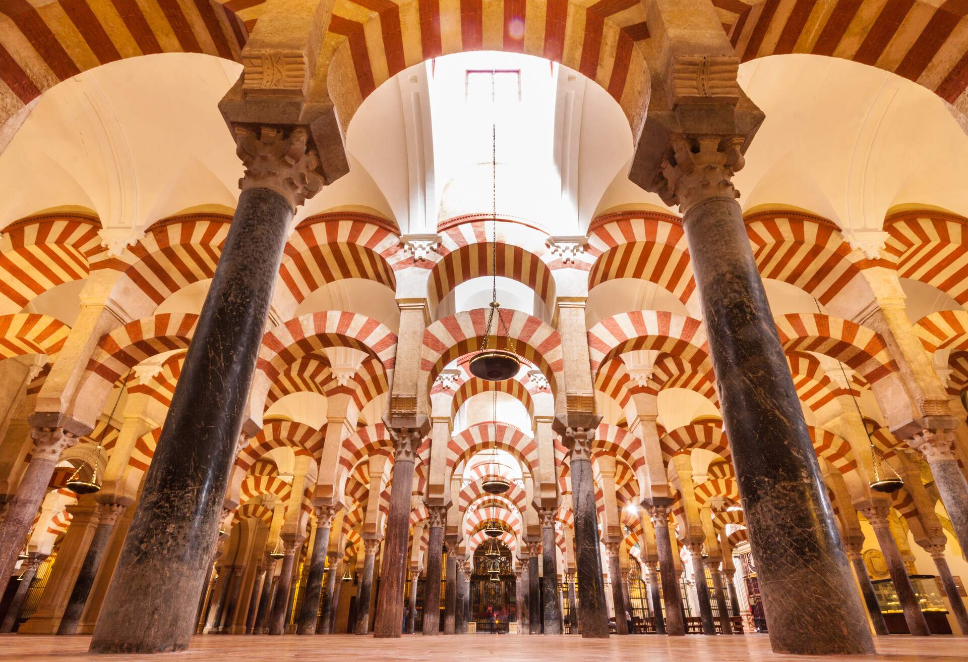 Interior of The Cathedral and former Great Mosque of Cordoba; Shutterstock ID 137864276; Purpose: Blogs; Brand (KAYAK, Momondo, Any): Any