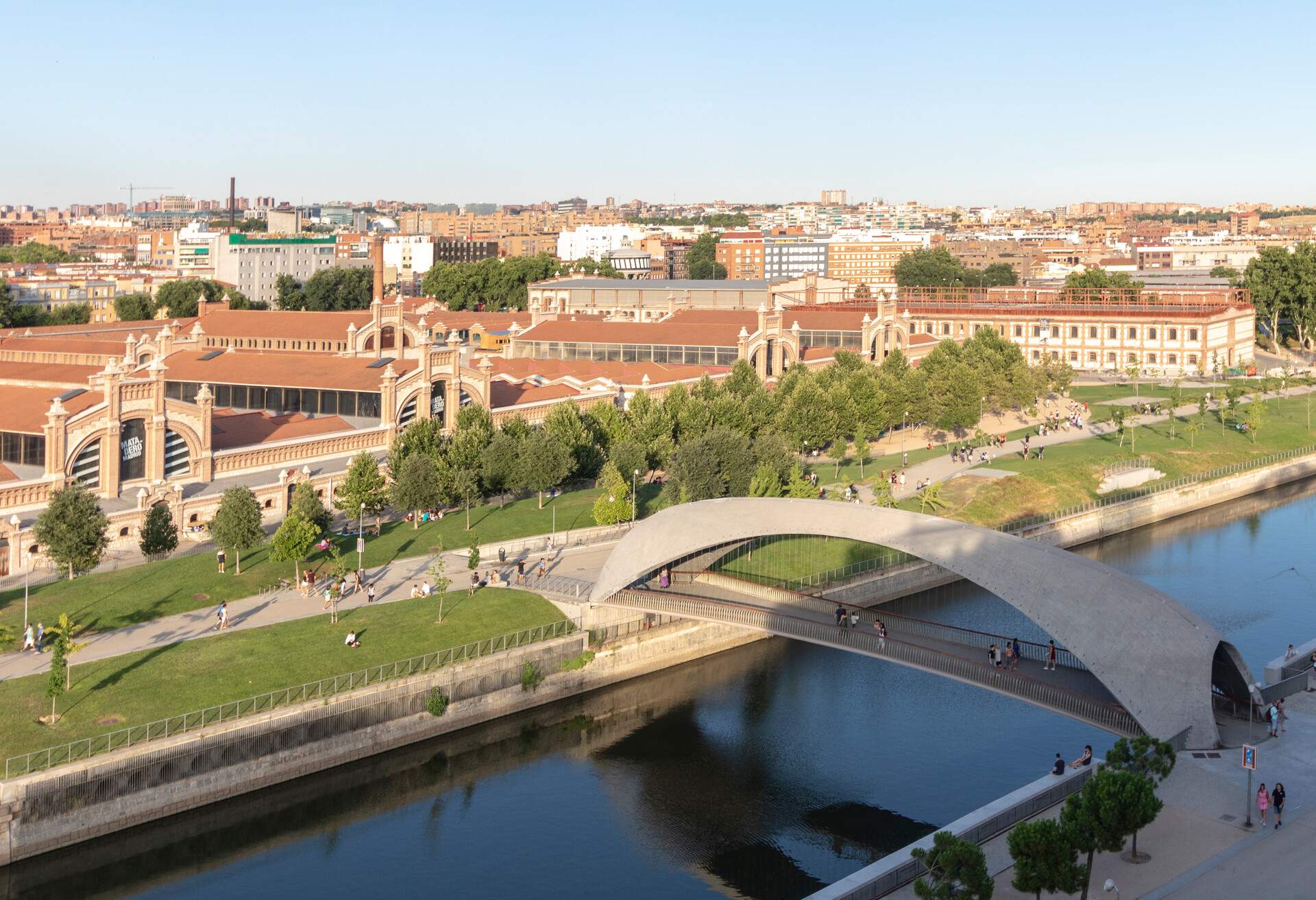 bridge in Madrid Rio