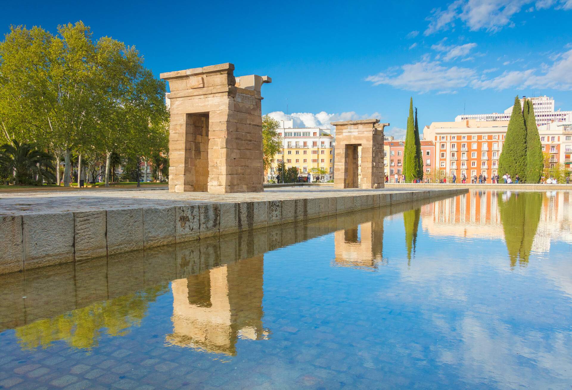 Egyptian Temple of Debod, (Templo de Debod), Parque del Oeste, Madrid, Spain