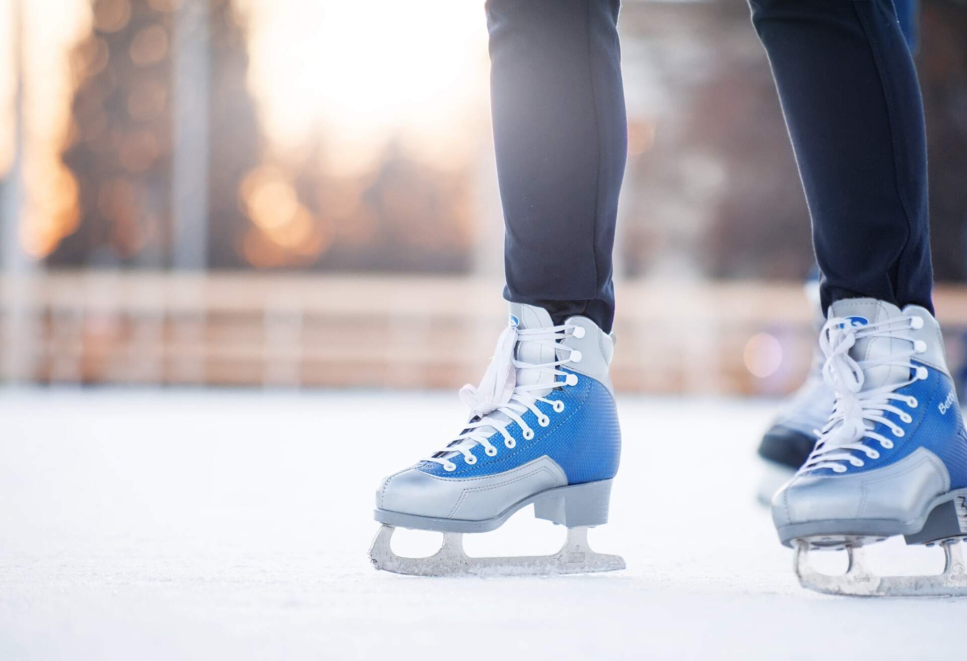 people skating on the ice city rink ; Shutterstock ID 354278909