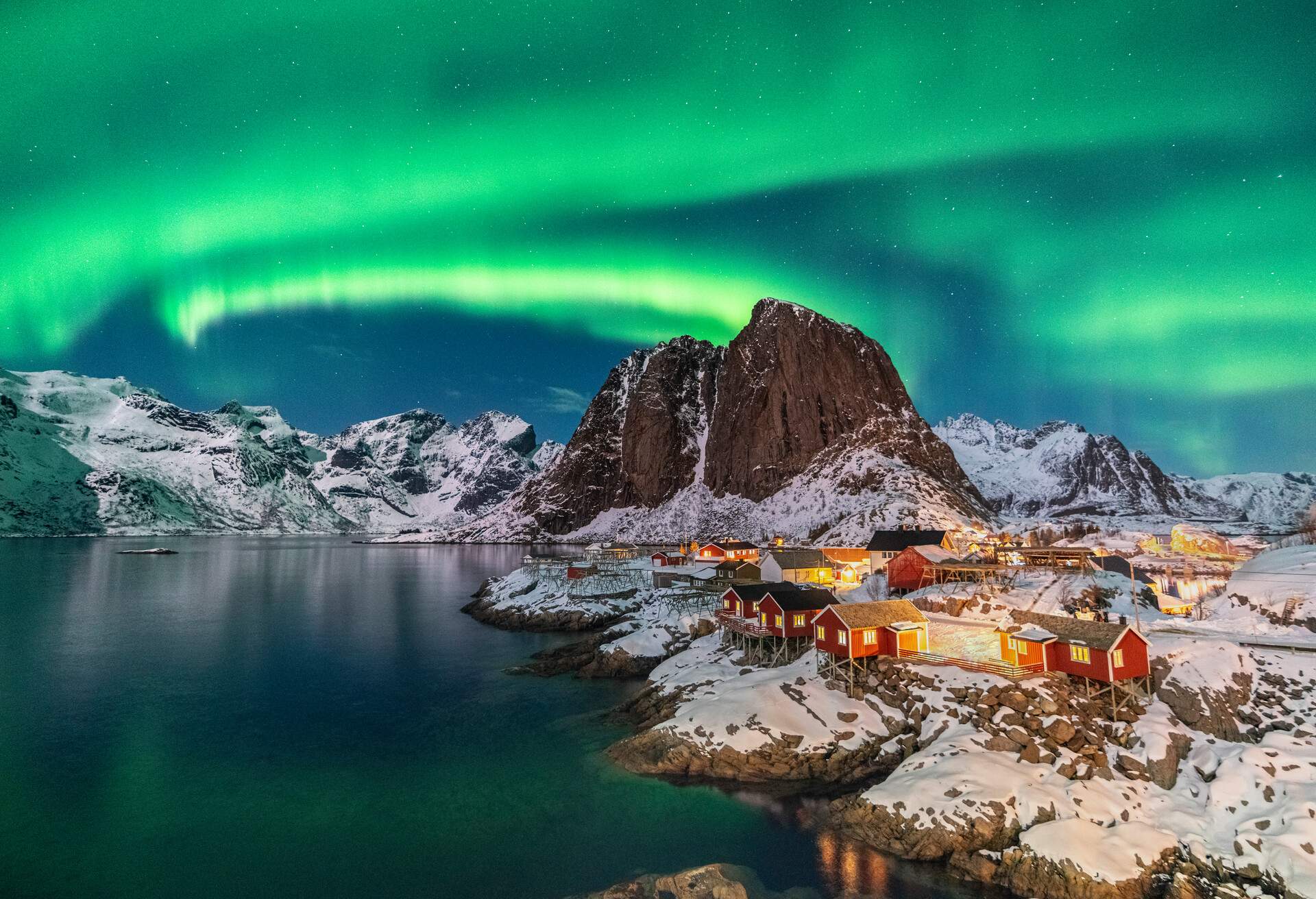 Norway, Nordland county, Lofoten Islands district, Moskenes municipality, Hamnoy.