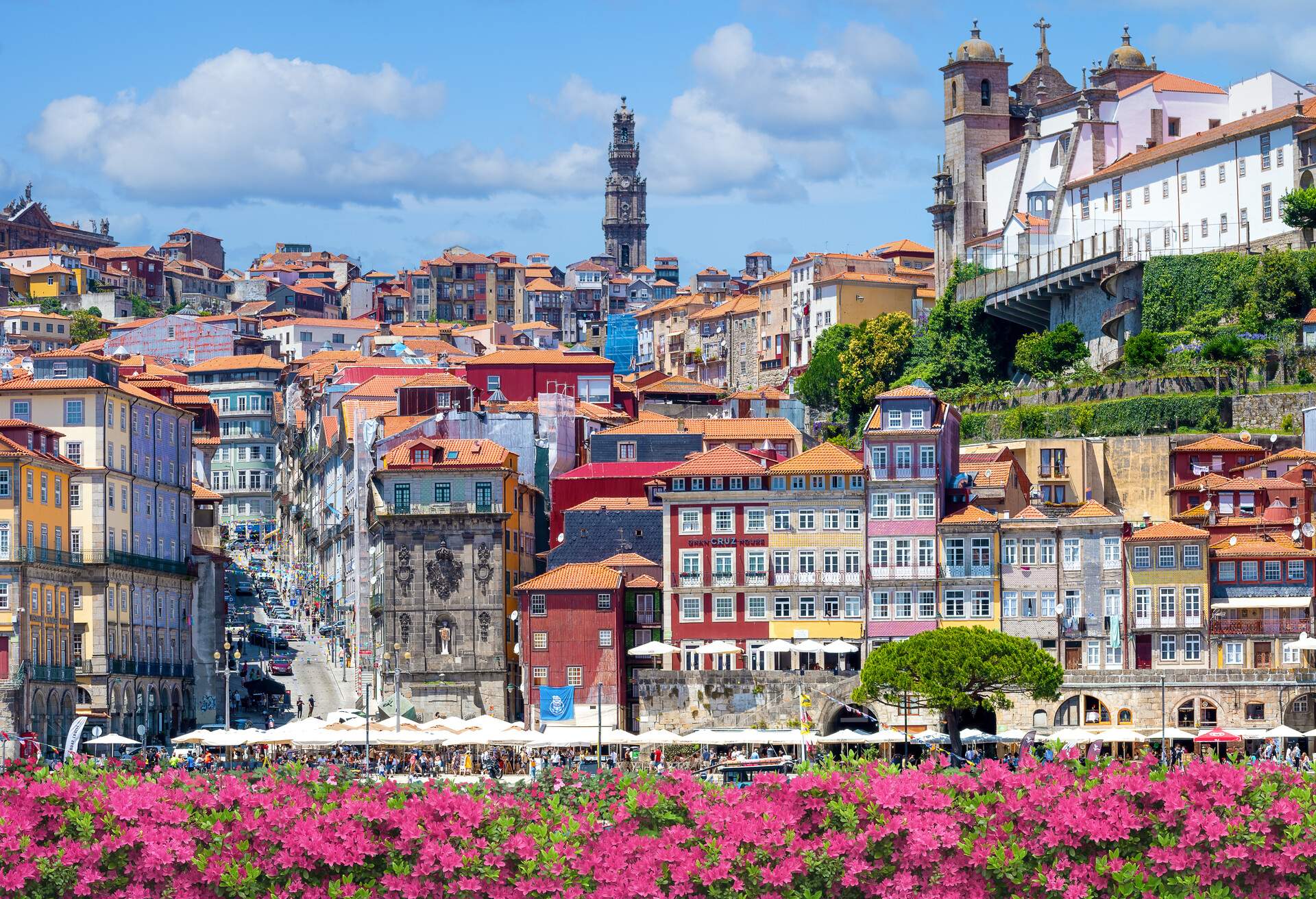 A view of the old district of Ribeira, Porto, Portugal