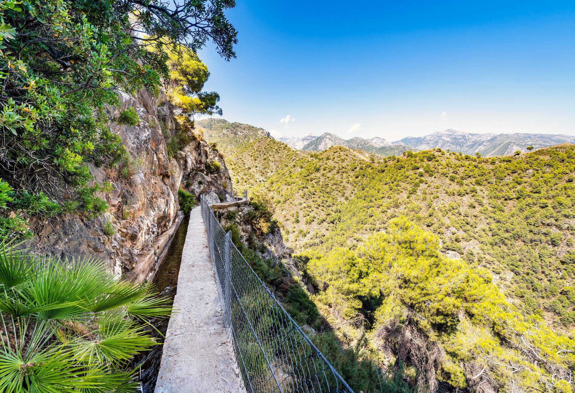 Walking area called Aceguia de Lizar in Tejada Natural Park, Andalusia, Spain 