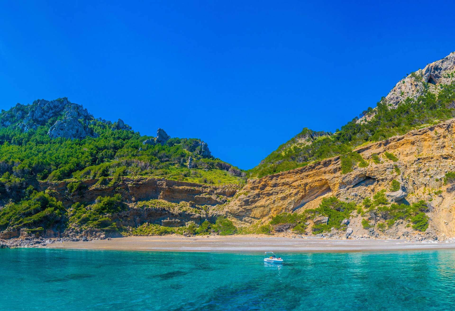 Platja des Coll Baix at Mallorca, Spain