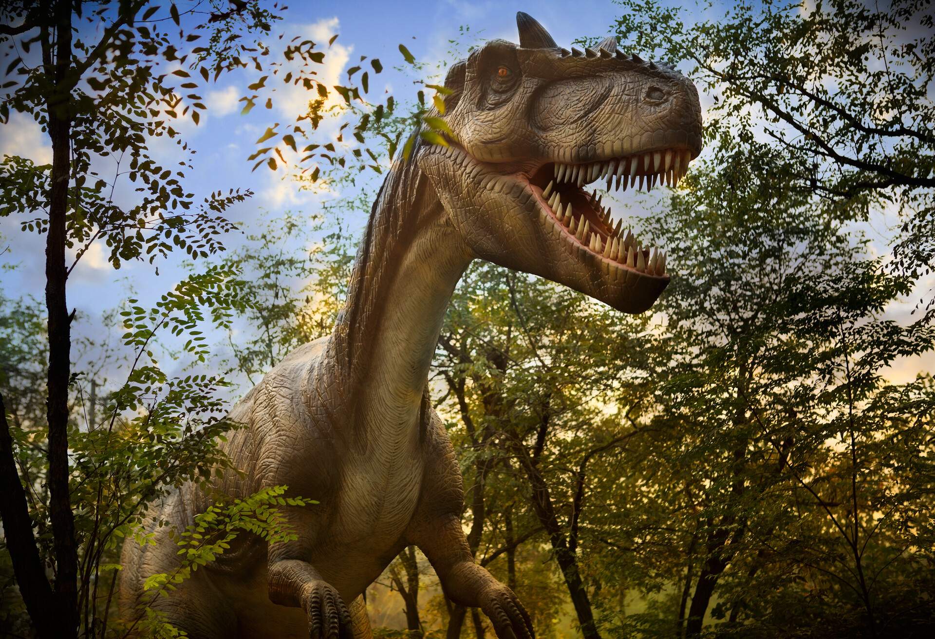 Model of a Dinosaur Park