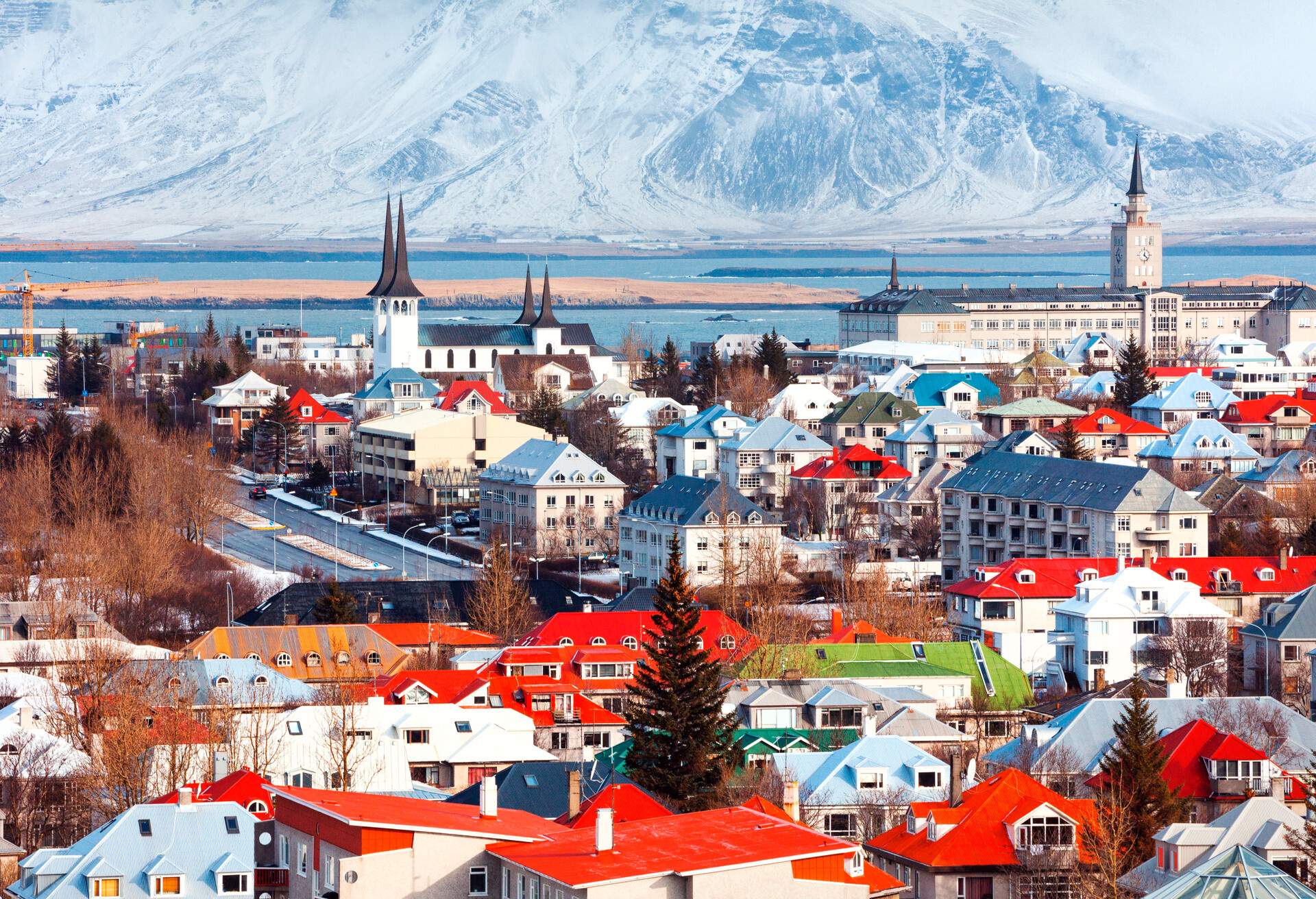 Cityscape Reykjavík, Iceland.