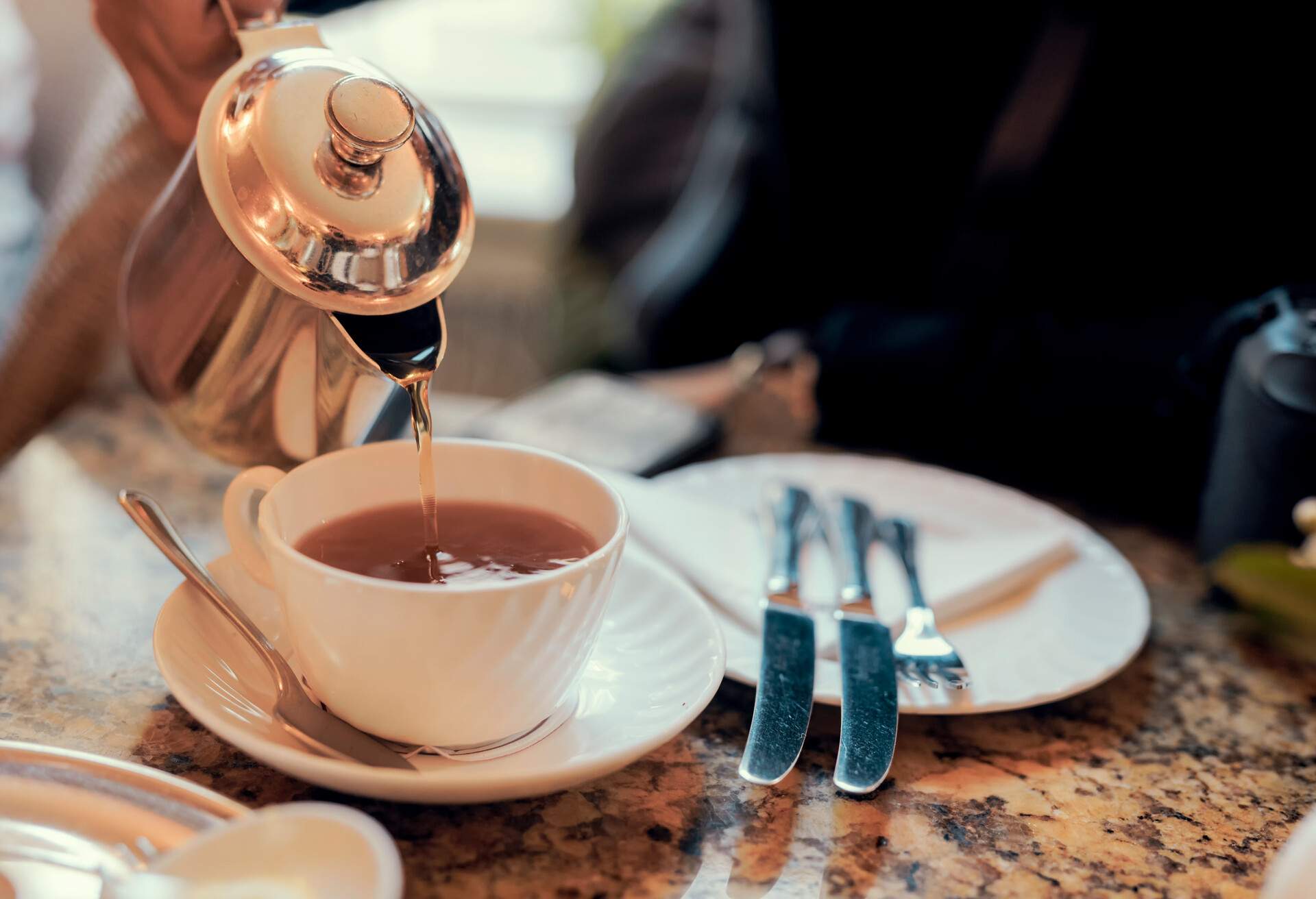 Enjoying English breakfast in York, UK.