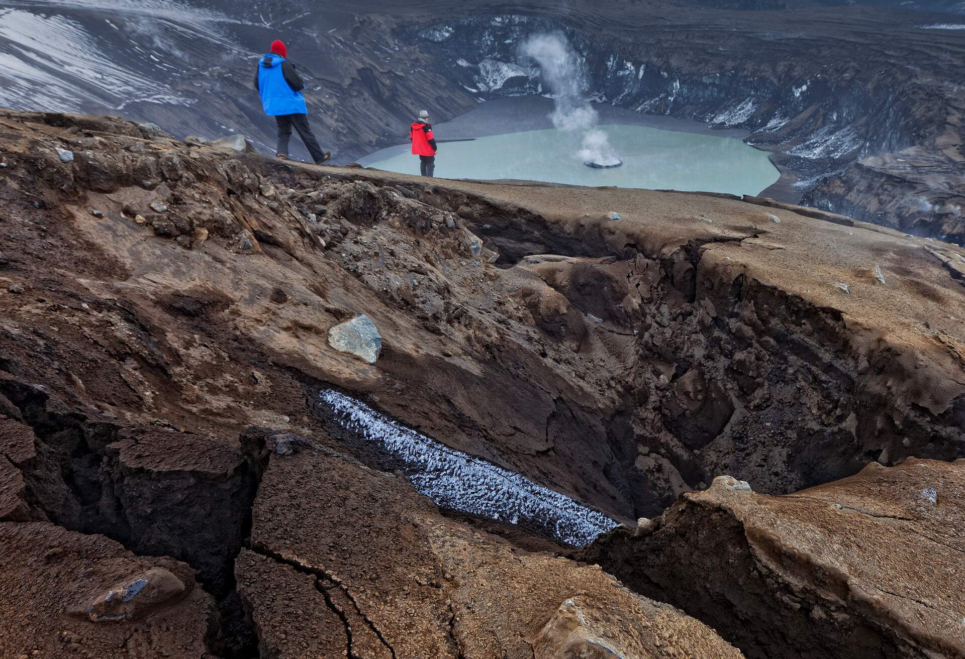 The eruption began on May 21, 2011 spewing tons of ash; initially the plume was over 20 kilometers high. Volcanic ash is an extreme danger to jet engines closing airspace in Iceland and parts of Europe. Grimsvotn is Iceland's most frequently erupting basalt volcano located under Vatnajokull Ice Cap; the largest glacier in Europe. The prior eruption was in 2004. Date photographed May 30, 2011