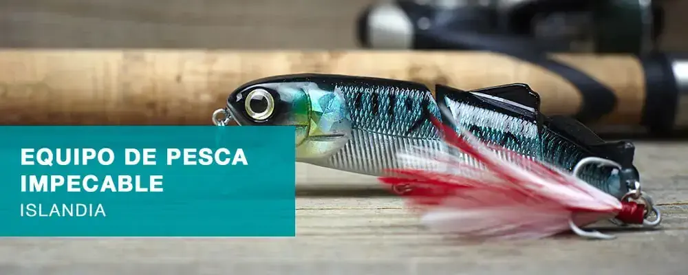 equipo de pesca impecable en islandia