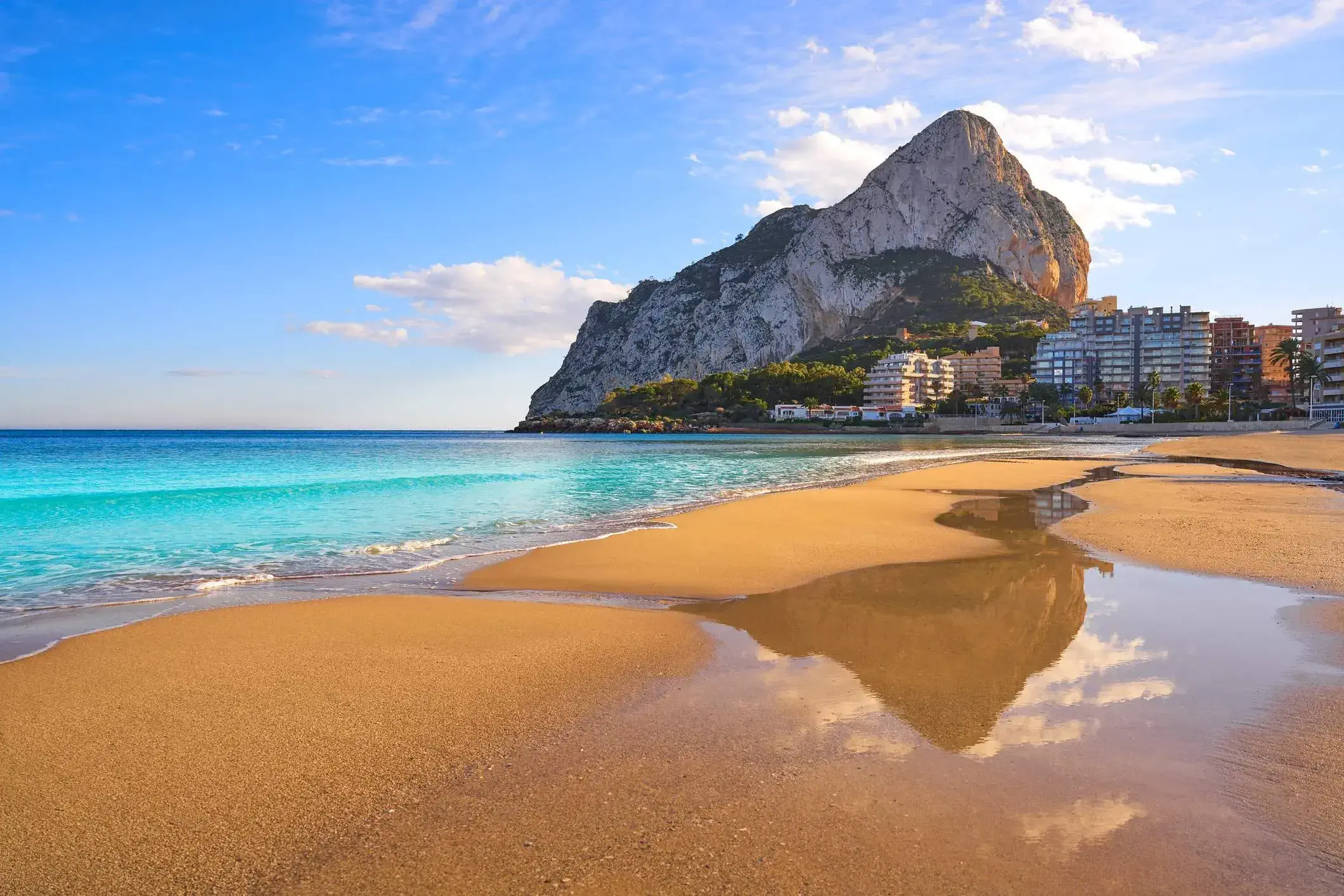 Playa de Fossa, en Calpe
