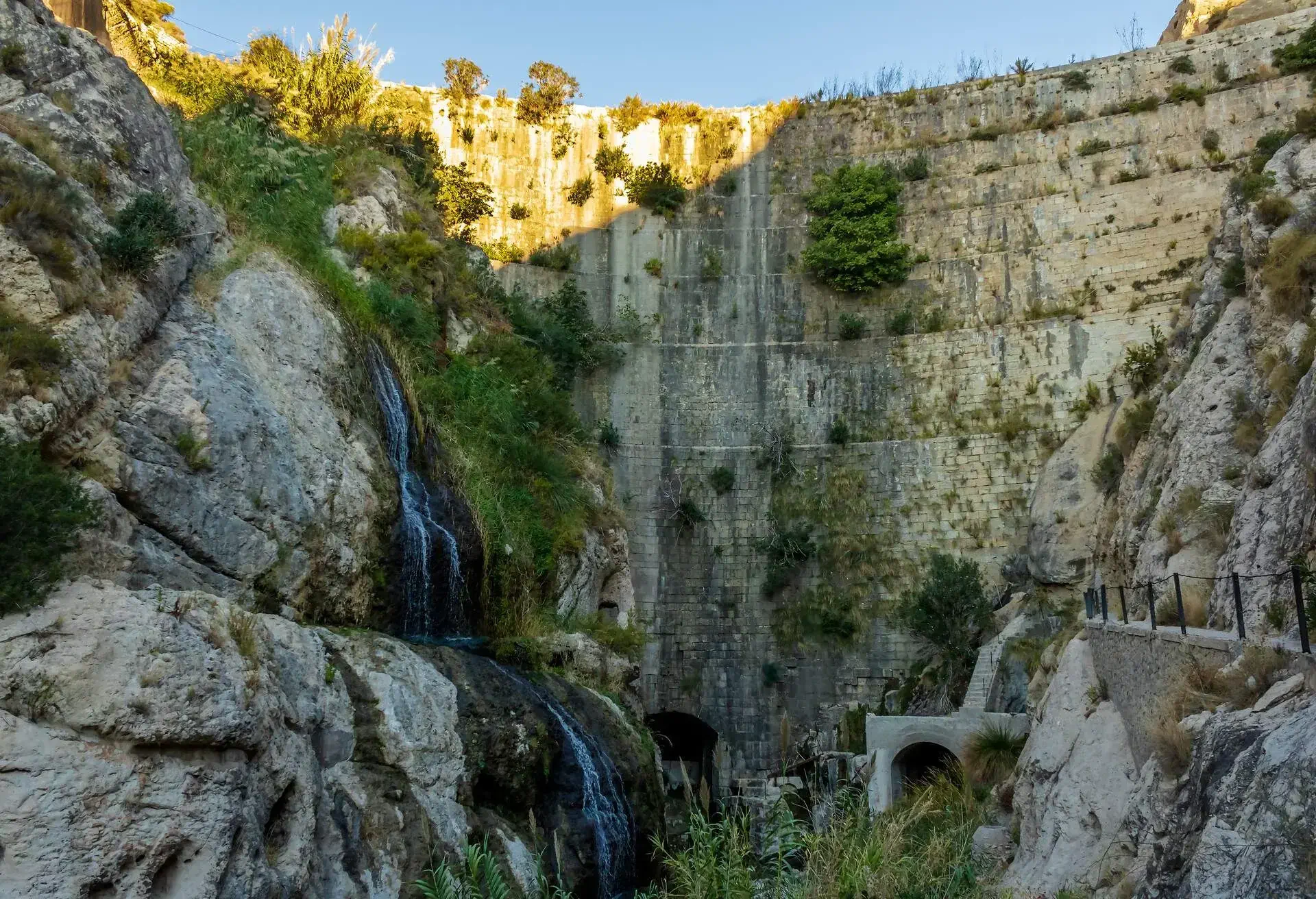 Views of the Tibi swamp at sunrise, Alicante, Spain.