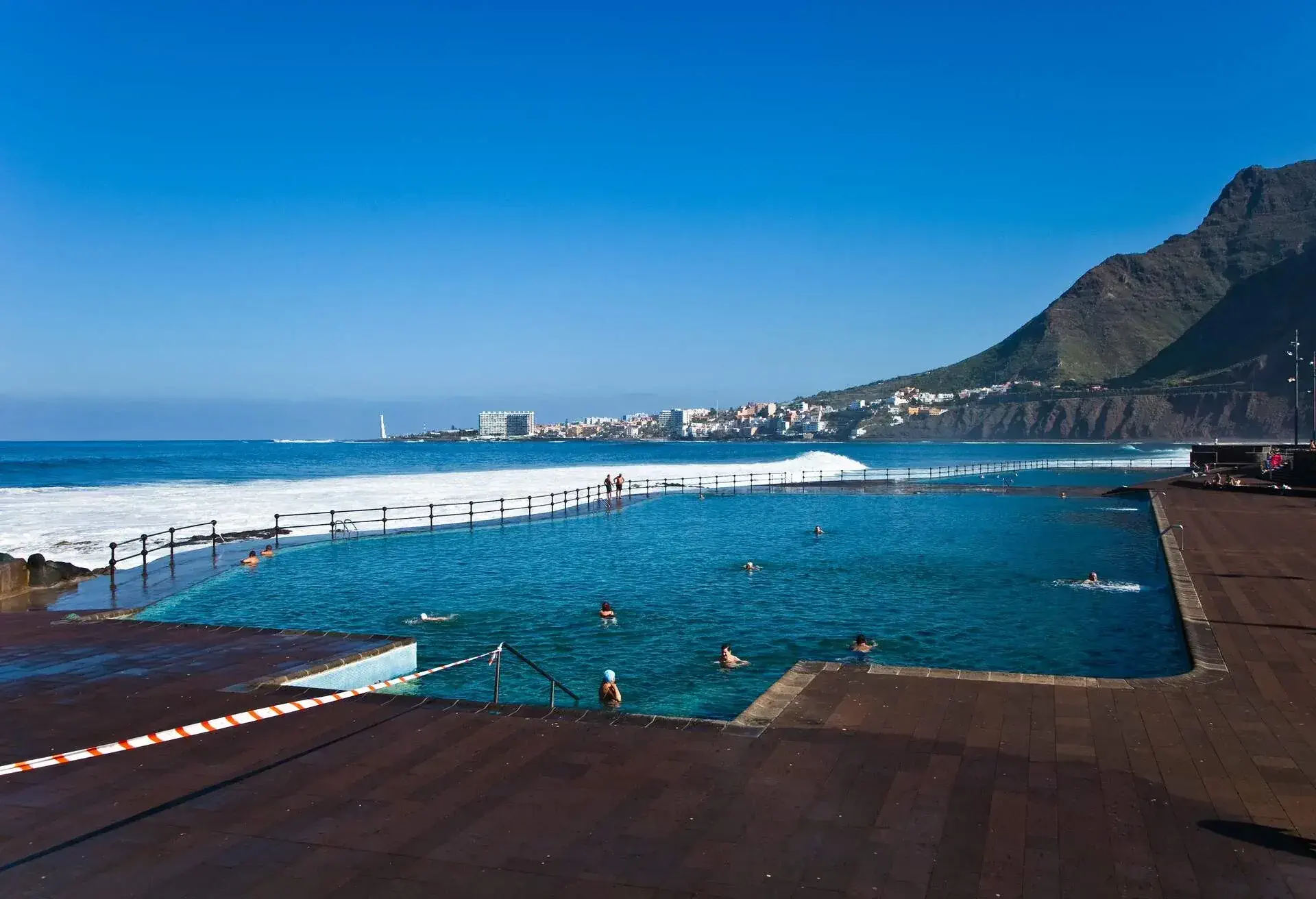 Naturals Pools. Bajamar village. Tenerife. Canary Islands. Spain.