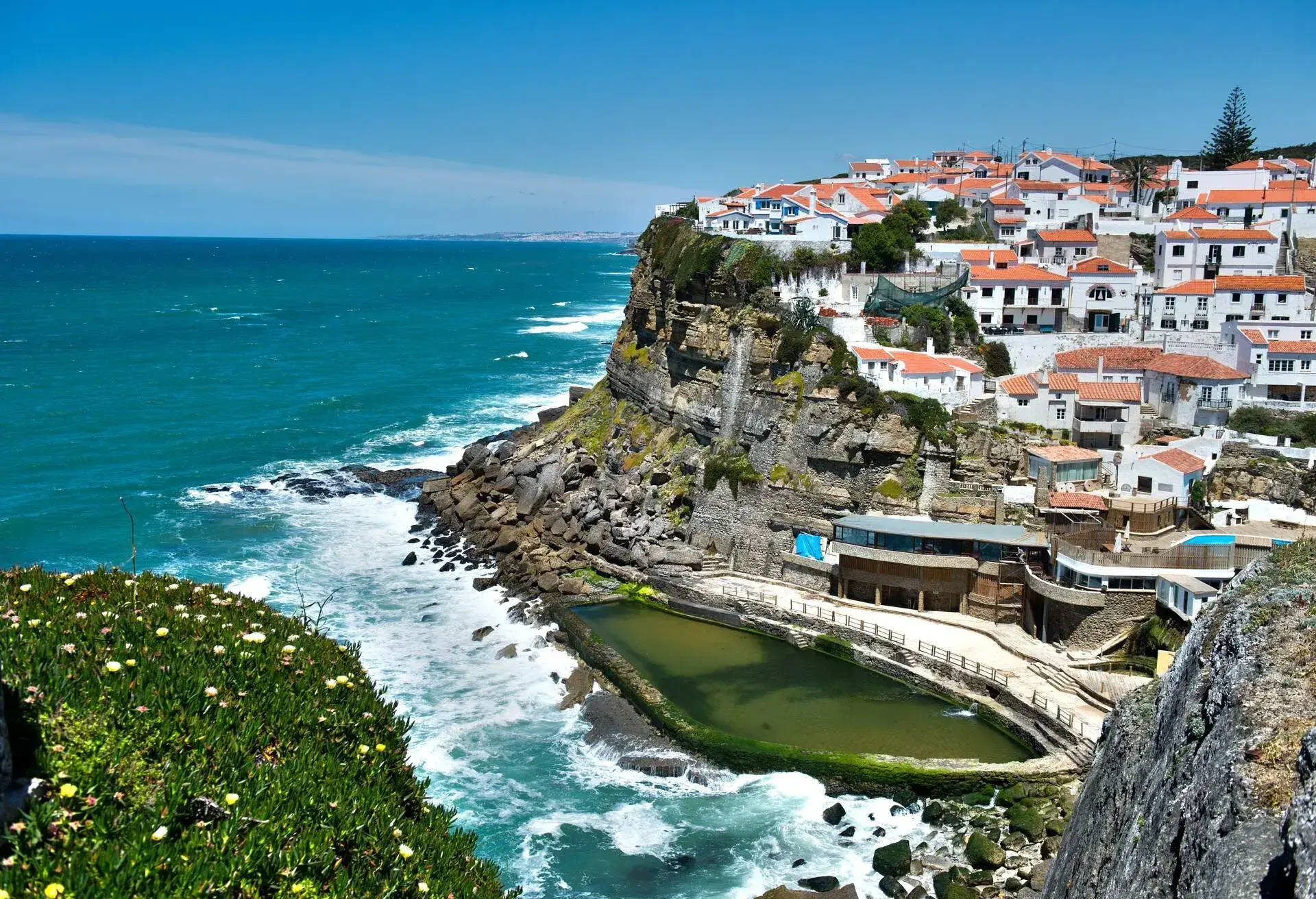 Azenhas do Mar is a seaside town in the municipality of Sintra, Portugal.