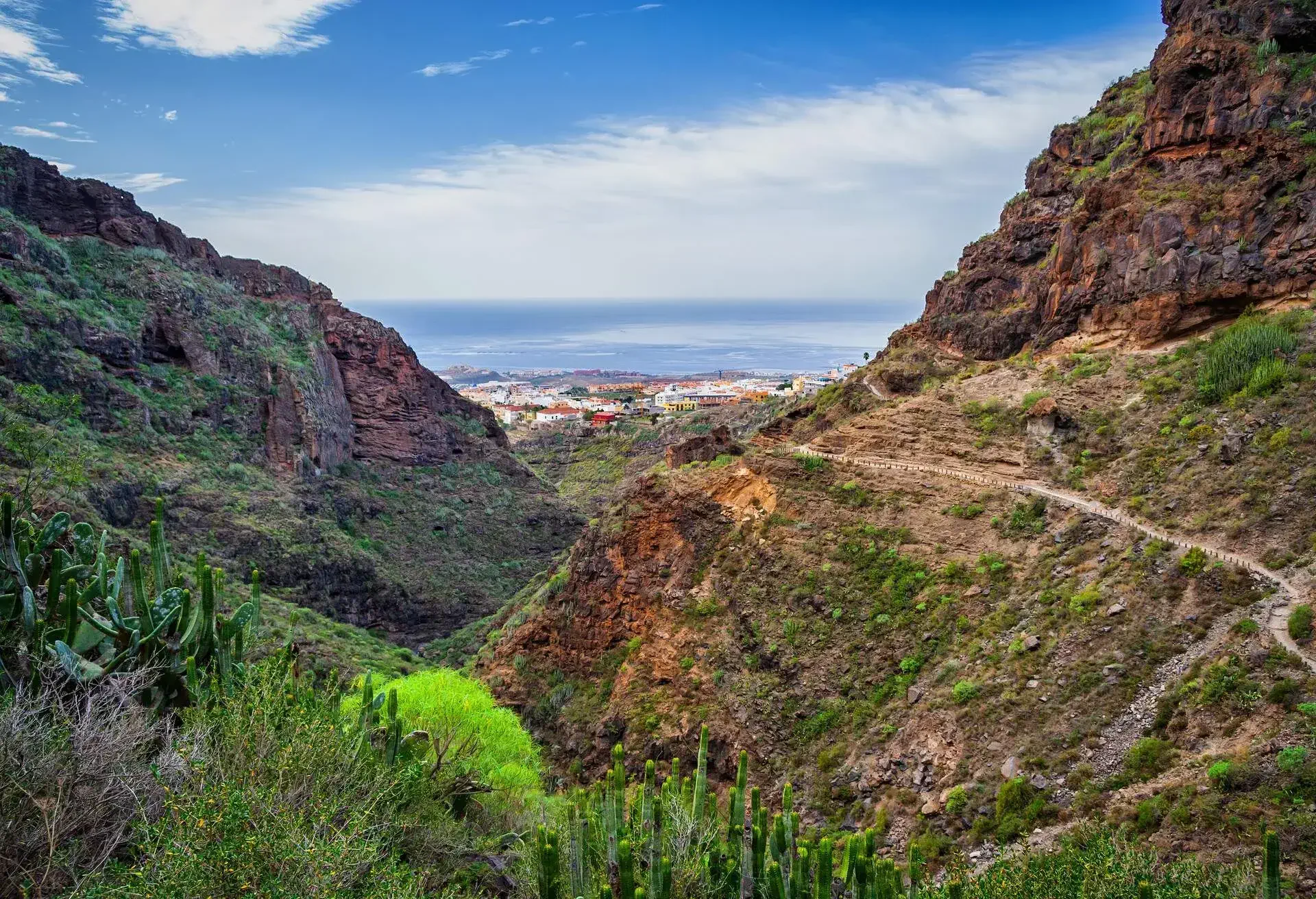 DEST_CANARY-ISLANDS_TENERIFE_BARRANCO-DEL-INFIERNO_HELL-GORGE_GettyImages-1224303265