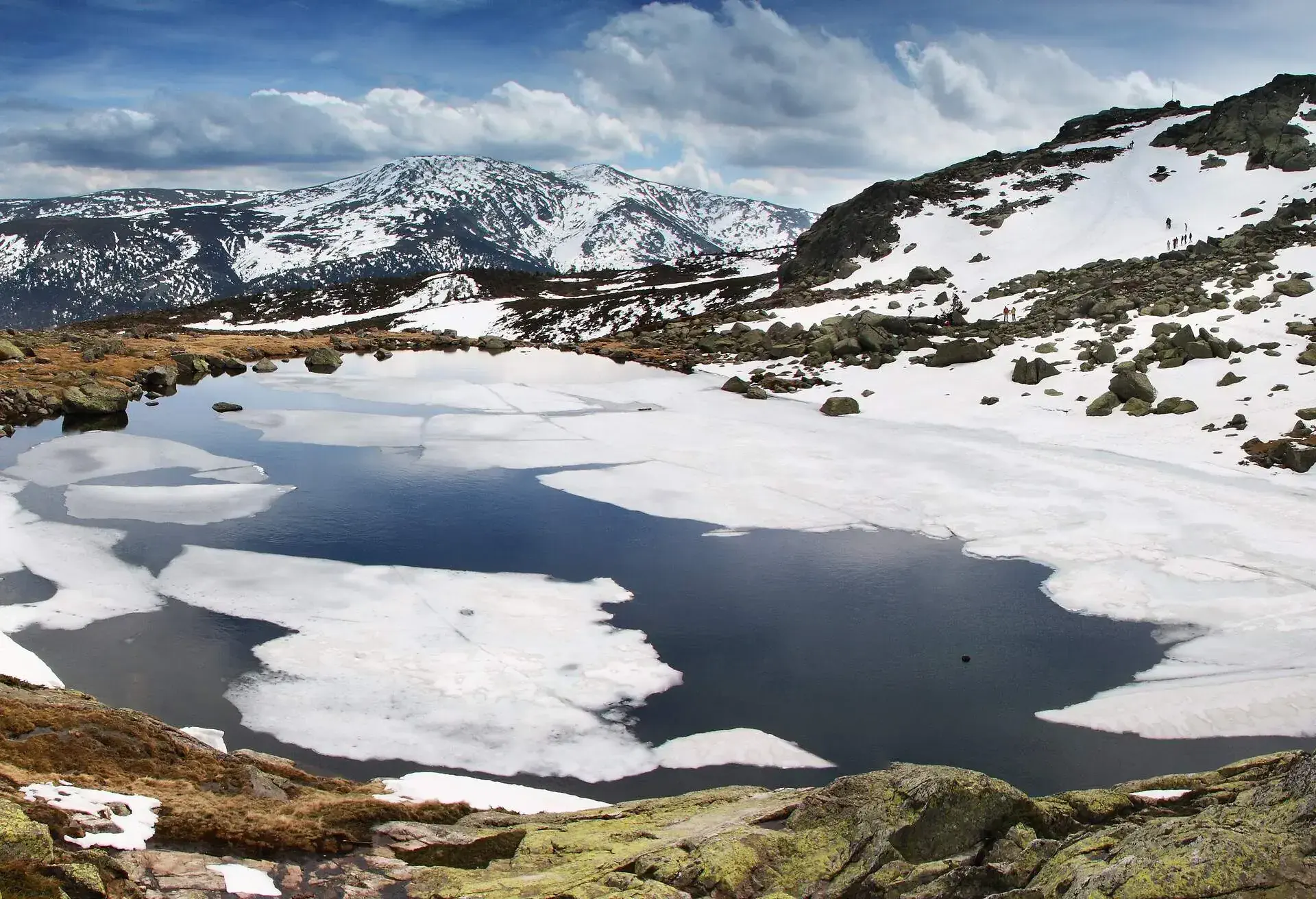 A few kilometers from Madrid, stands the mountain Sierra de Guadarrama. Laguna Grande de Penalara; Shutterstock ID 46430659