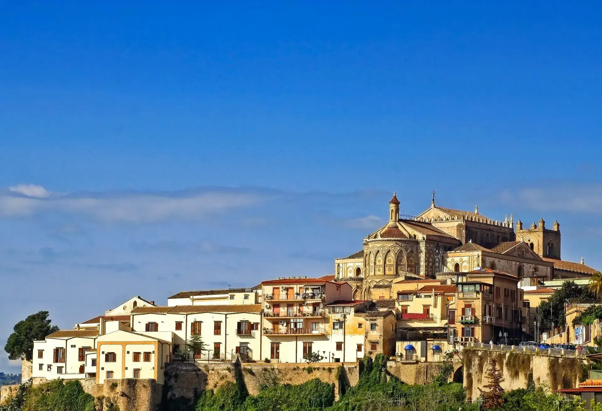 City panorama of Monreale