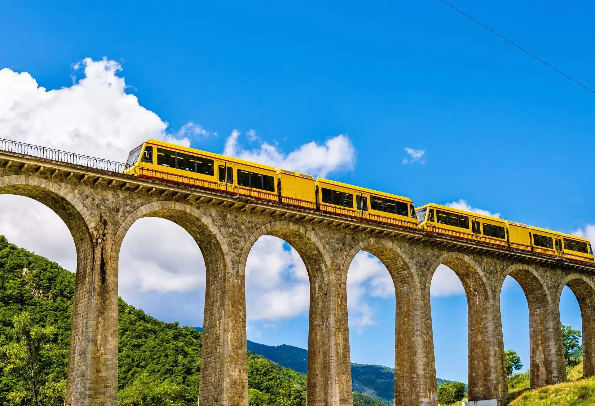 FRANCE_PYRENEES-ORIENTALES_SEJOURNE-BRIDGE_THEME_TRAIN_TRANSPORTATION