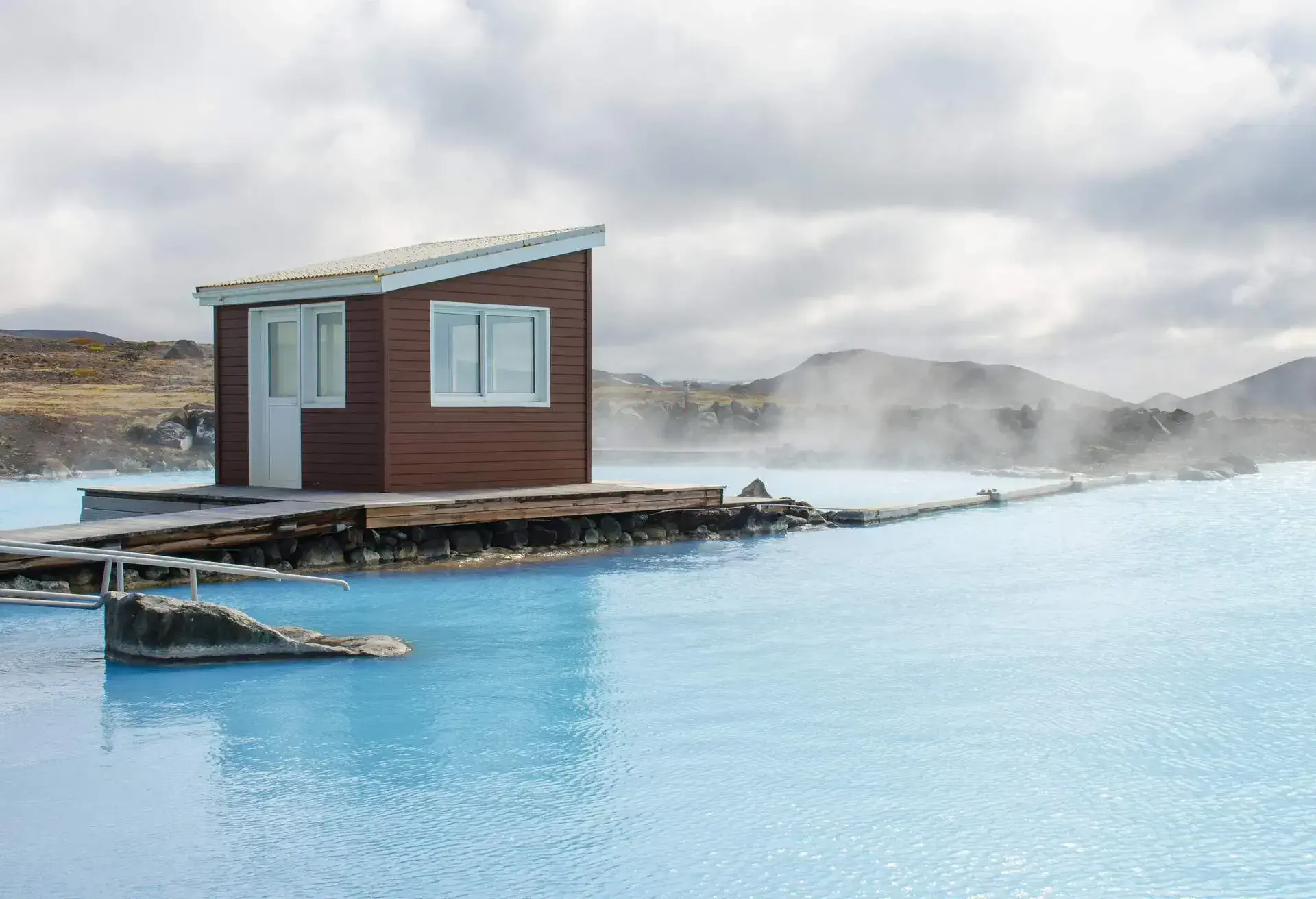 Myvatn Nature Baths near Lake Myvatn in Iceland