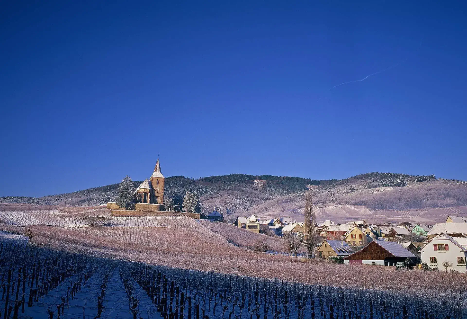 Village with 4 seasons - winter