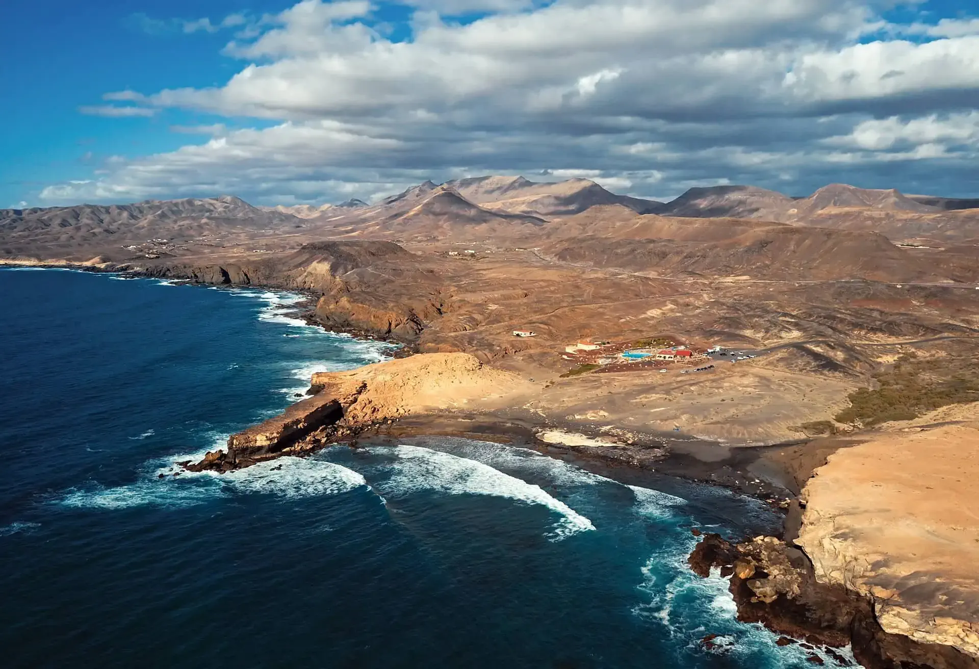 Impresionante vista de las islas Canarias en temporada baja.